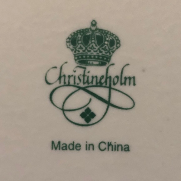 NWOT VINTAGE CHRISTINE HOLM PORCELAIN TART DISH - Picture 4 of 4